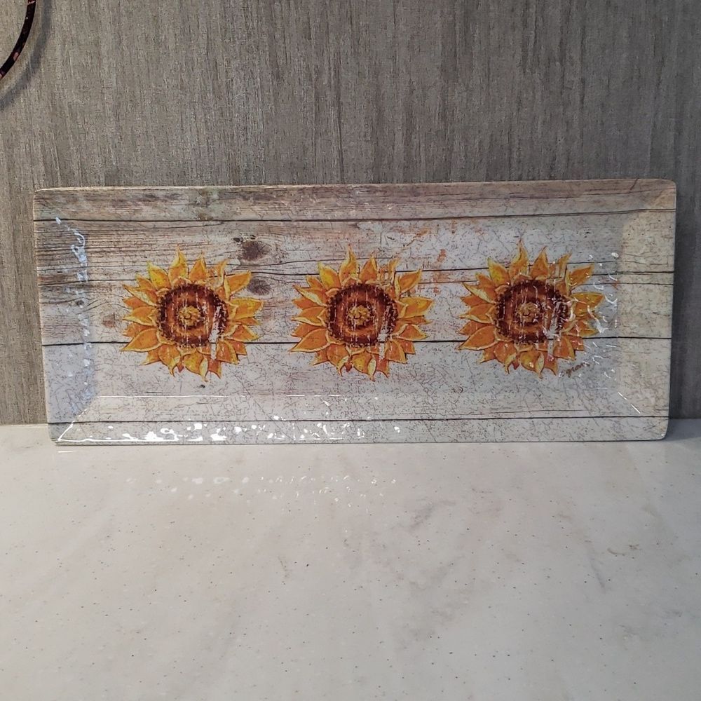Very Cute Citrus Grove Sunflower Serving Tray / Plant Tray